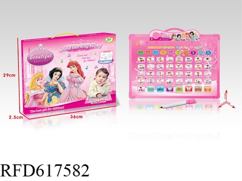 (PRINCESS) ENGLISH + RUSSIAN BILINGUAL AUDIO LEARNING DRAWING BOARD