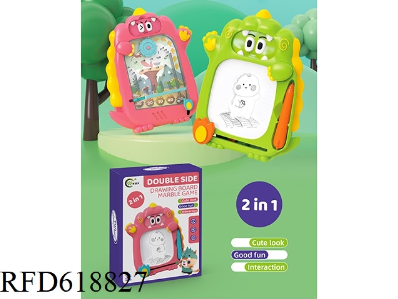 FUN DINOSAUR DRAWING BOARD +
MARBLES 2 IN 1