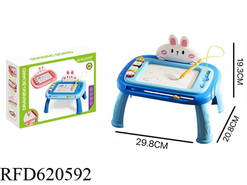MEDIUM BLUE RABBIT WRITING BOARD WITH LEGS