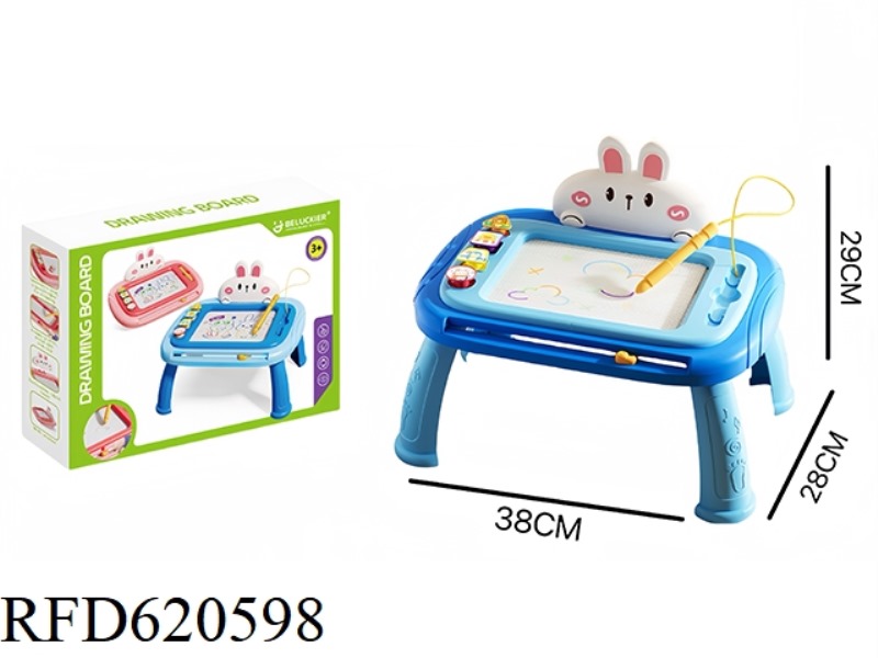 LARGE BLUE BUNNY WRITING BOARD WITH LEGS