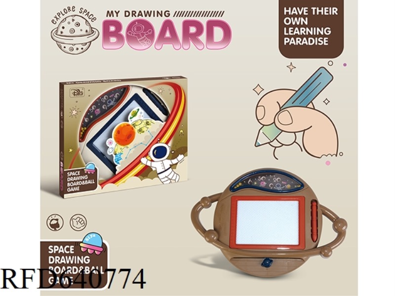 MAGNETIC BLACK-AND-WHITE TABLET FOR ASTEROID BALL GAME