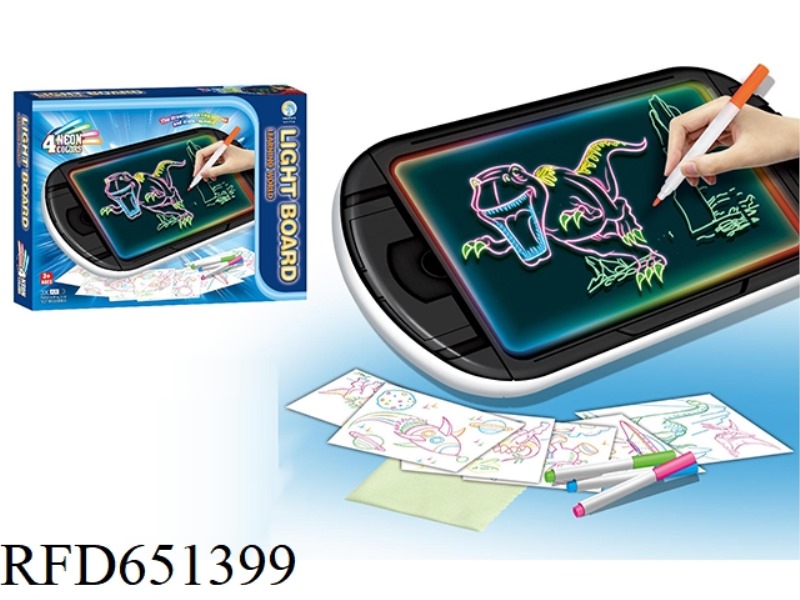 LUMINOUS DRAWING BOARD (SPACE DINOSAUR VERSION)