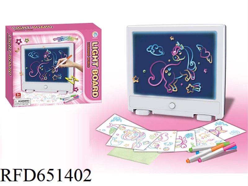 FLUORESCENT DRAWING BOARD (UNICORN OCEAN EDITION)