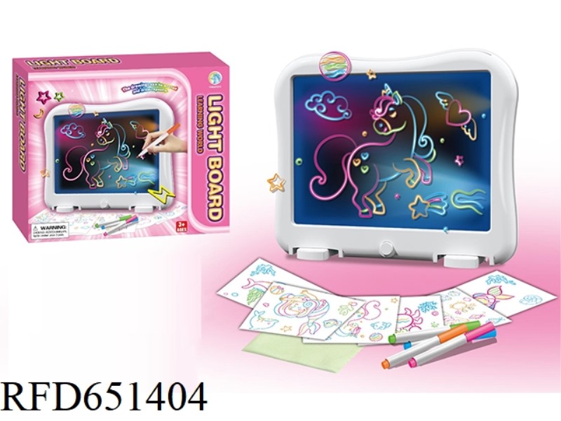 FLUORESCENT DRAWING BOARD (UNICORN OCEAN EDITION)