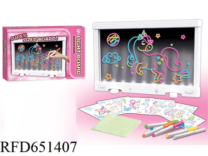 FLUORESCENT DRAWING BOARD (UNICORN OCEAN EDITION)