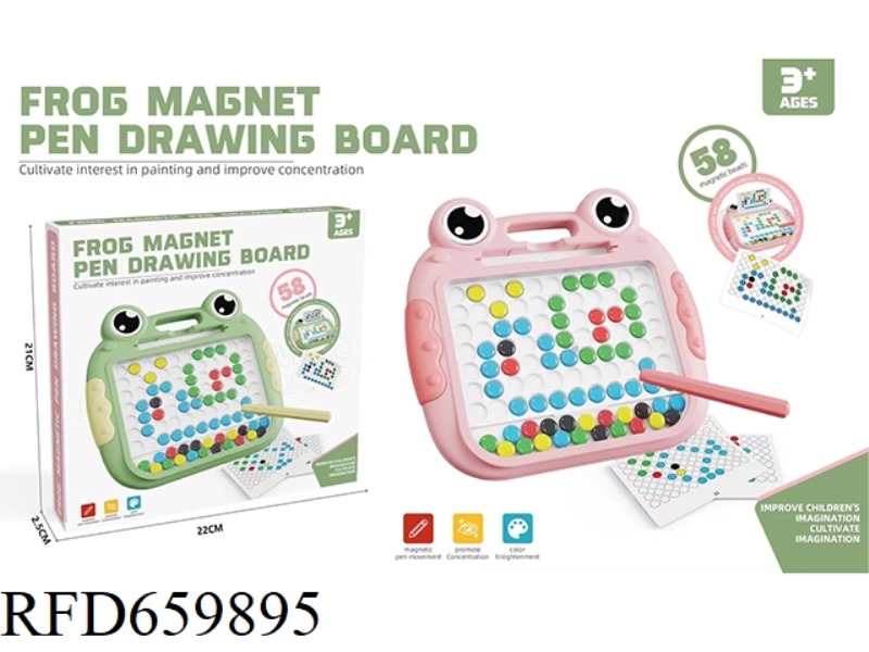 FROG MAGNETIC PEN DRAWING PAD TRUMPET (58 BEADS)