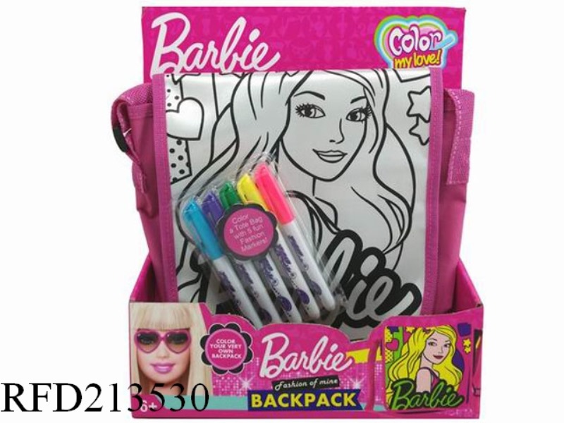 BARBIE DIY COLORD DRAWING WATER KNAPSACK