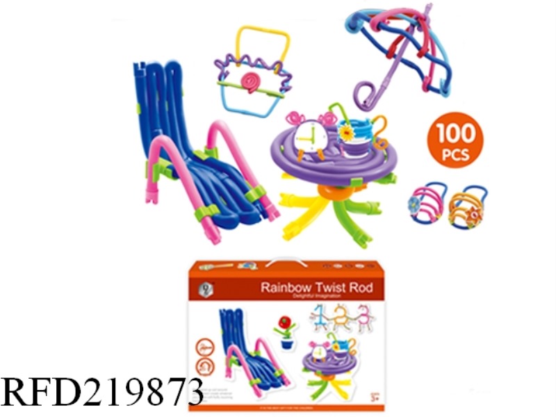 RAINBOW TWIST STICK 100PCS