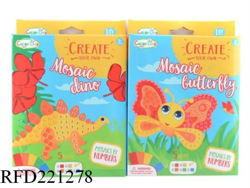MOSAIC CREATIVE DIGITAL PASTE-DINOSAUR/BUTTERFLY