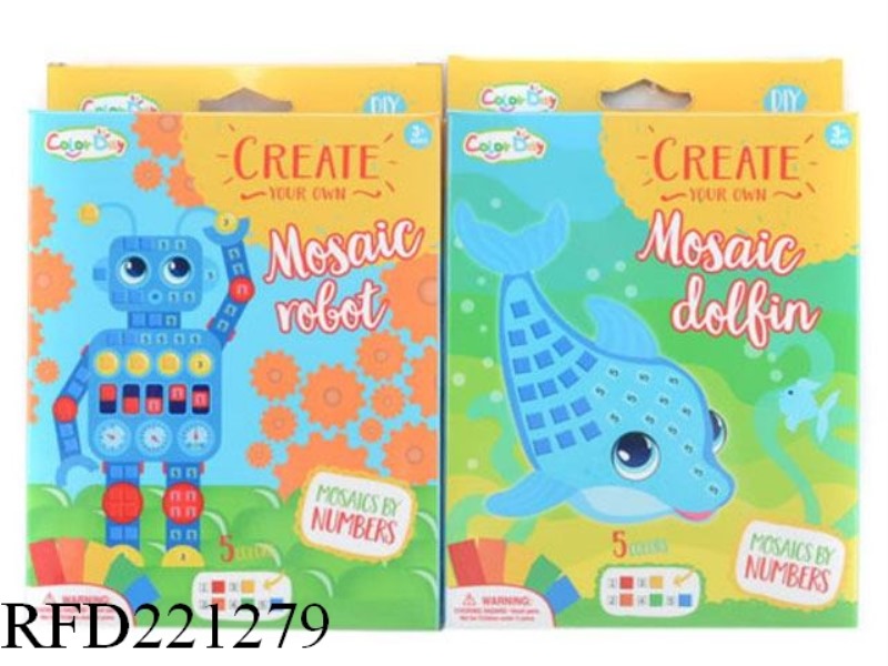 MOSAIC CREATIVE DIGITAL PASTE-ROBOT/DOLPHINS