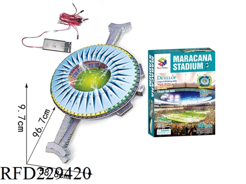 3D PUZZLE 168PCS (WITH LED LIGHT)