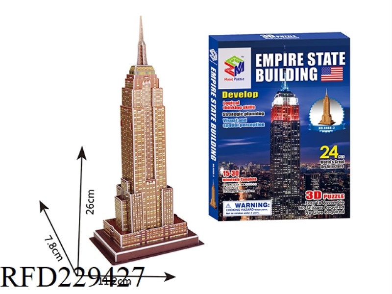 3D PUZZLE 24PCS