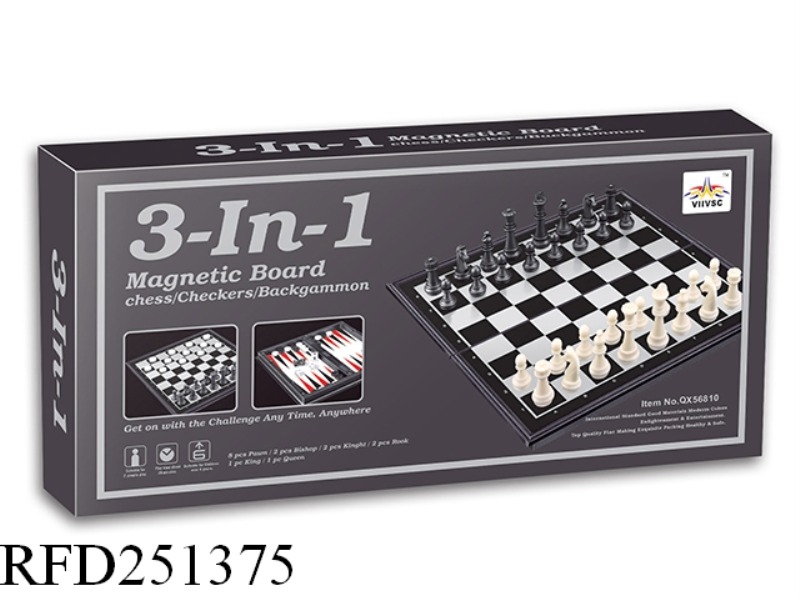 MAGNETISM CHESS 3 IN 1