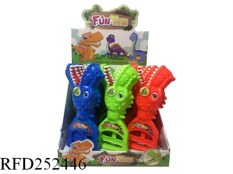 HAND HOLD DINOSAUR STICK 12PCS
