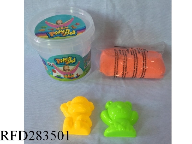 500ML BARREL -- RANDOM 2 FOREST ANIMAL SAND MOLDS + 200G SPACE COTTON TENSILE SAND (1 COLORED SAND)