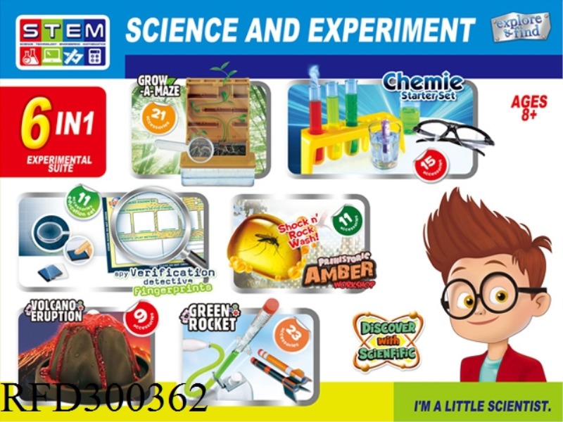 SCIENCE AND EDUCATION SET 6 IN 1