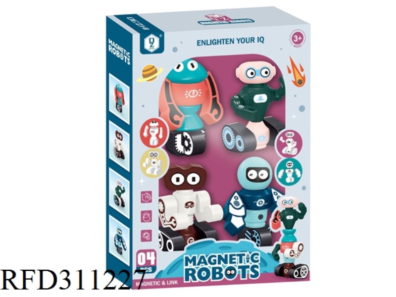 MAGNETIC FORCE BLOCK SPACEMAN 4PCS