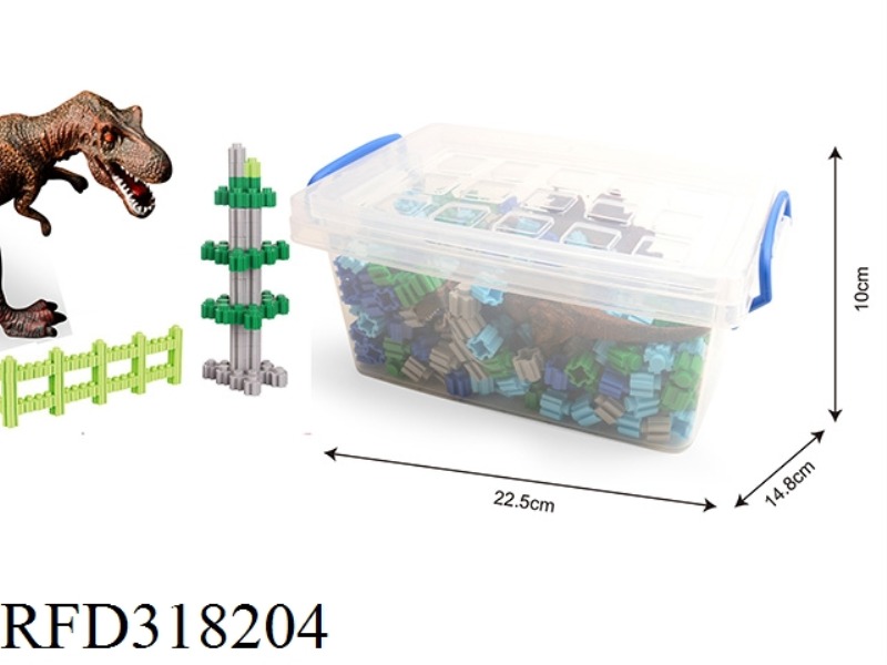 DIAMOND BLOCKS WITH 1PCS DINOSAURS ABOUT 265PCS