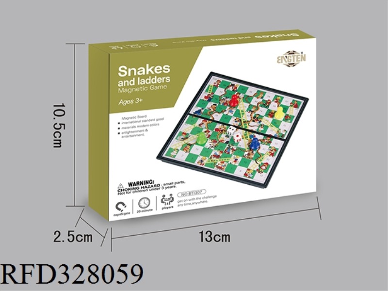 MAGNETIC SNAKE LADDER GAME CHESS