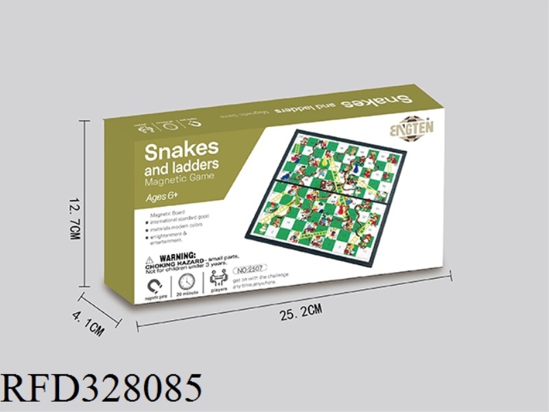 MAGNETIC SNAKE LADDER GAME CHESS
