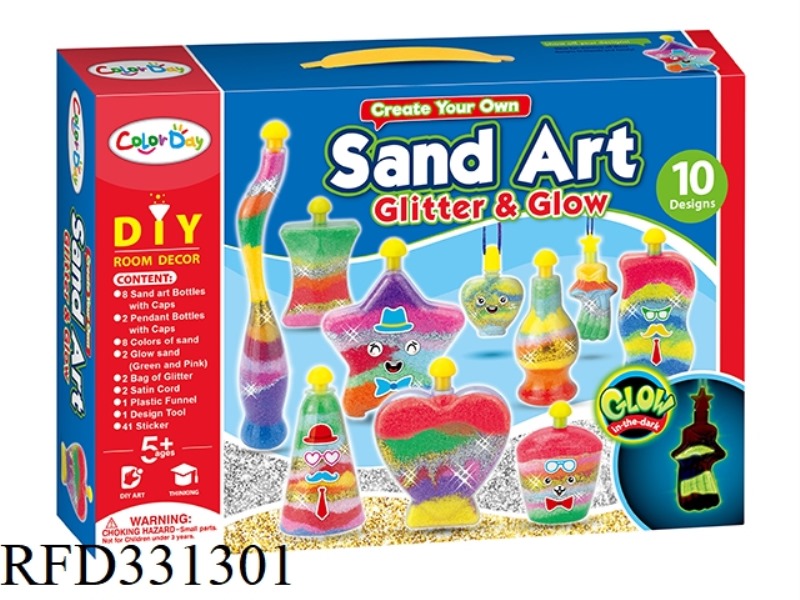DIY NOCTILUCENCE SAND ART WITH