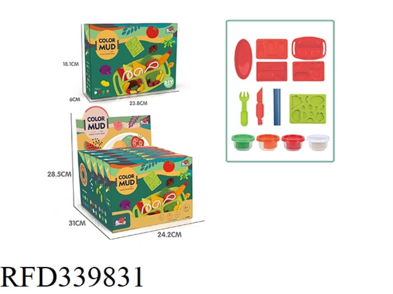 COLOR MUD SET(DISPLAY BOX 5PCS)