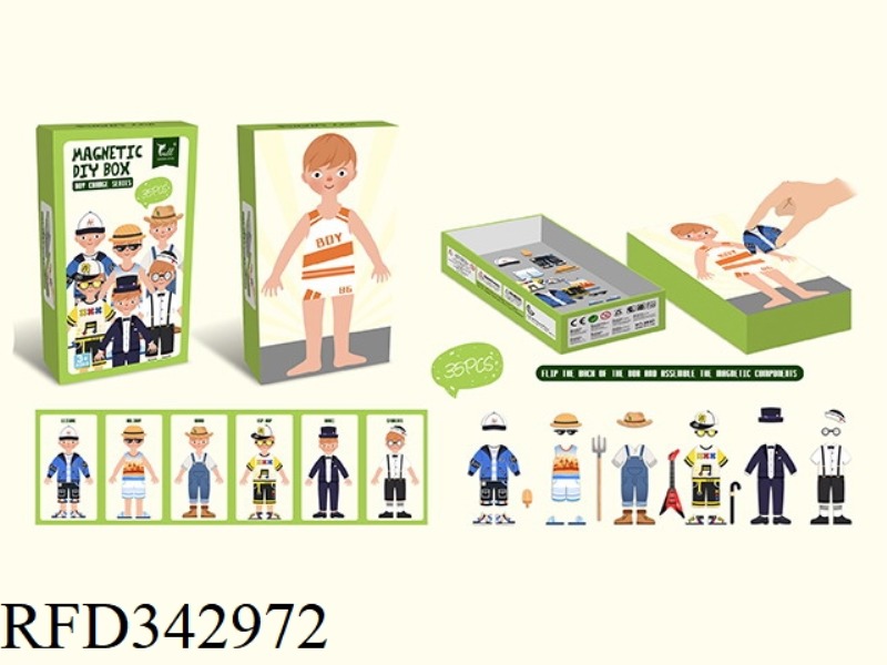 MAGNETIC DRESSUP CHARACTER DRESS UP (BOY)