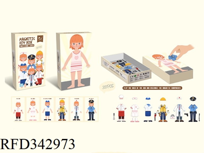 MAGNETIC DRESSUP CHARACTER DRESSUP (PROFESSIONAL)