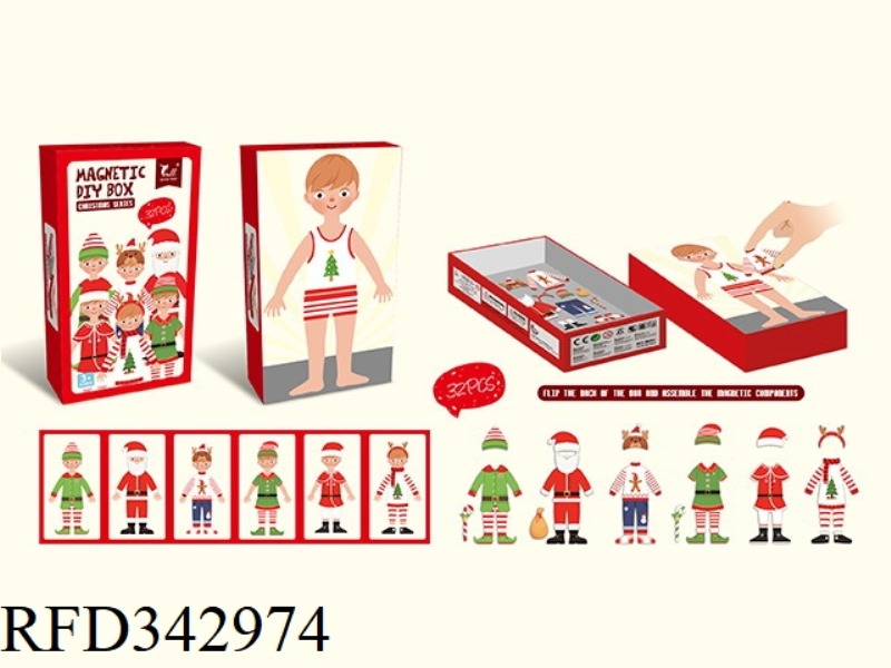 MAGNETIC DRESS UP CHARACTER DRESS UP (CHRISTMAS)