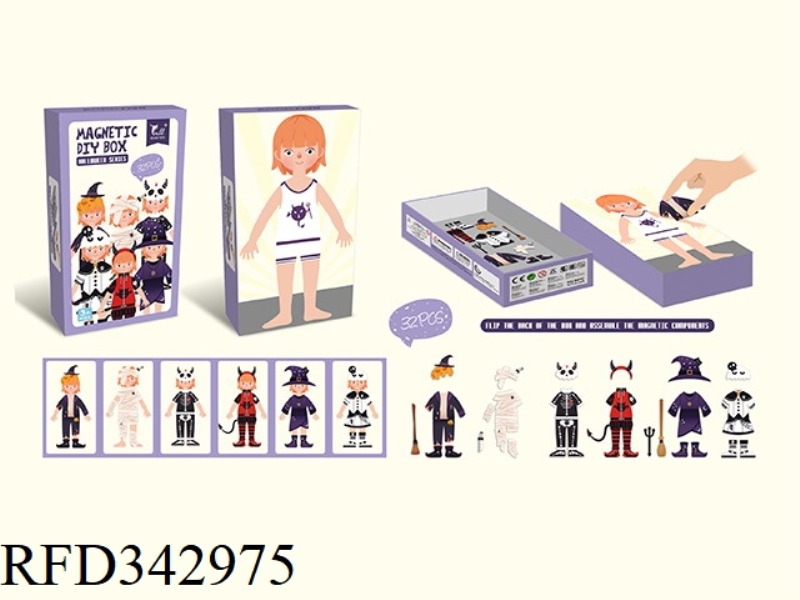 MAGNETIC DRESSUP CHARACTER DRESS UP (HALLOWEEN)