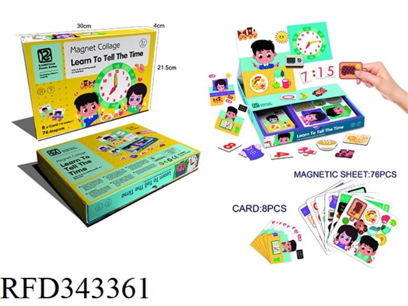 PUZZLE FOUR SEASONS TIME THREE-DIMENSIONAL MAGNETIC BOOK