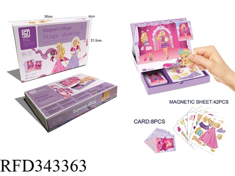 PUZZLE VARIETY PRINCESS THREE-DIMENSIONAL MAGNETIC BOOK