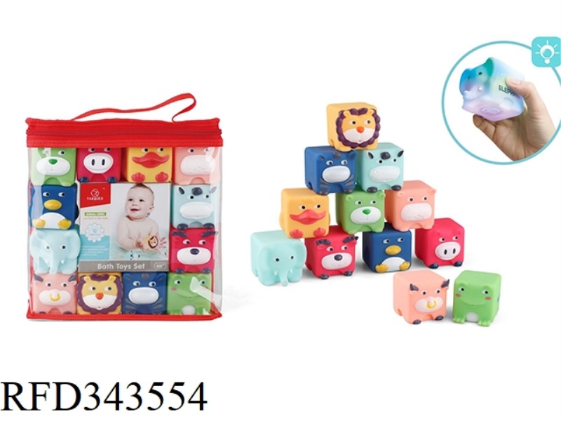 JEENG MUSIC BATHROOM TOYS SET OF 12 (WITH WATERPROOF LIGHT)