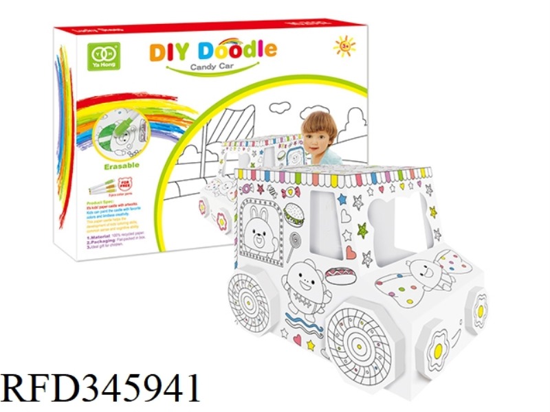 CREATIVE GRAFFITI CANDY CART (PAINTABLE AND ERASABLE)