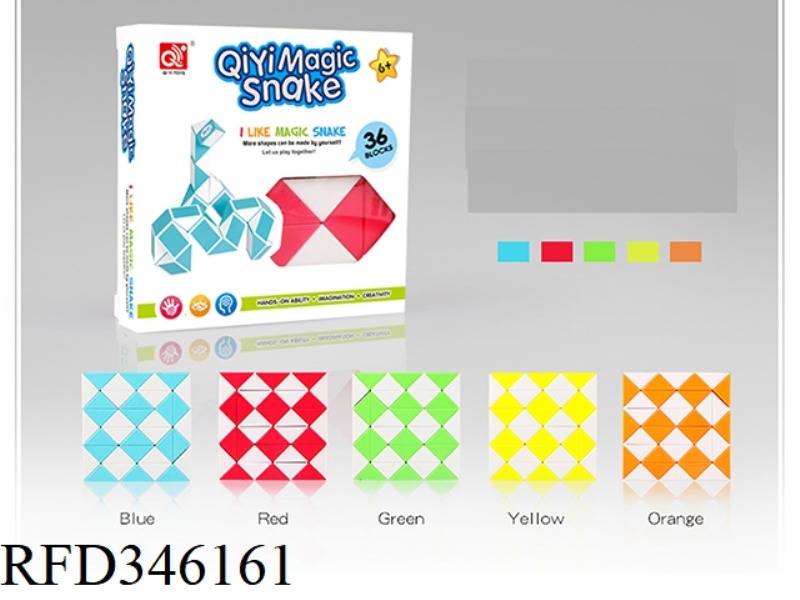 36-SEGMENT TWO-COLOR MAGIC RULER