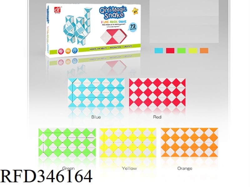 72-SEGMENT TWO-COLOR MAGIC RULER