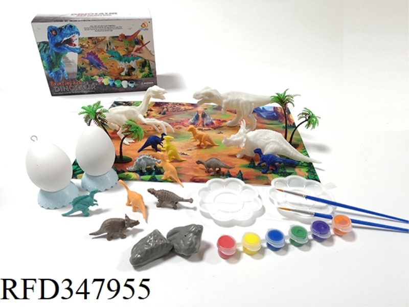 COLOR PAINT DINOSAUR 30PCS