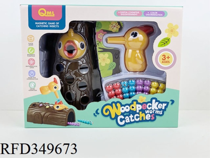 WOODPECKER MAGNETIC INSECT CATCHING GAME