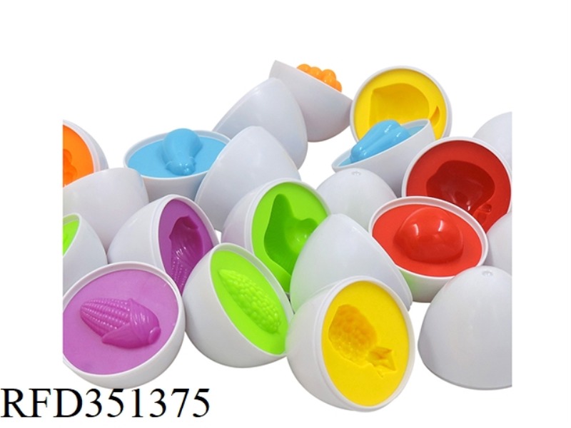 FRUIT AND VEGETABLE PAIRING EGGS (A BAG OF 12)