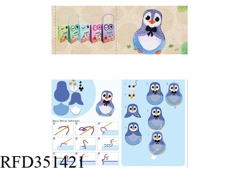 DIY GIFT BAG MATRYOSHKA PENGUIN