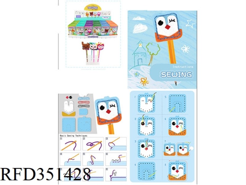 DIY SMALL BOX PEN CASE PENGUIN/18PCS