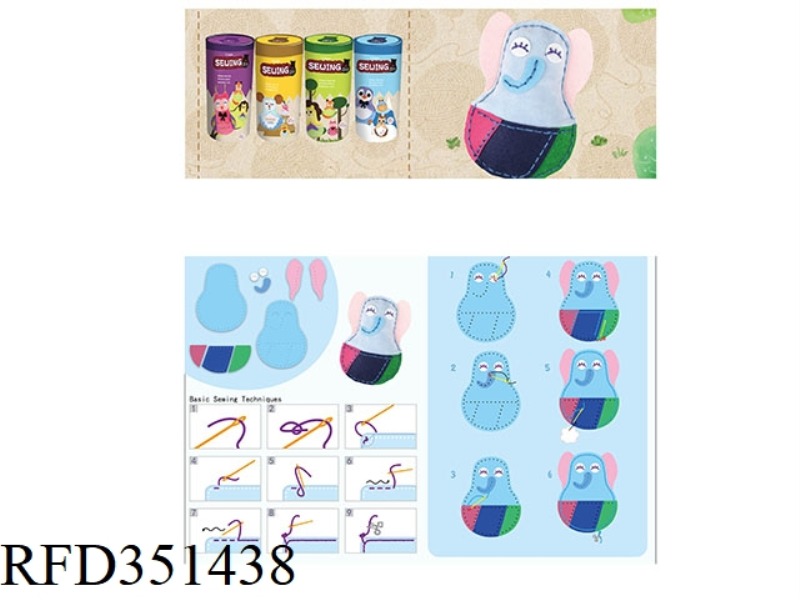 DIY PAPER TUBE MATRYOSHKA ELEPHANT