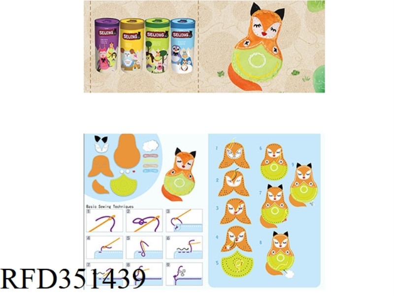 DIY PAPER TUBE MATRYOSHKA FOX