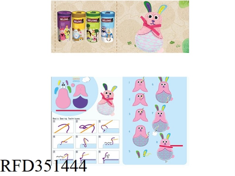 DIY PAPER TUBE MATRYOSHKA RABBIT
