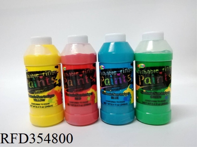 FINGER PAINT CAN BE WASHED BY HAND