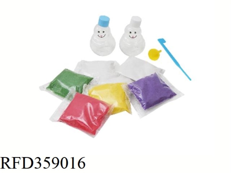 CHRISTMAS SNOWMAN SAND PAINTING SET