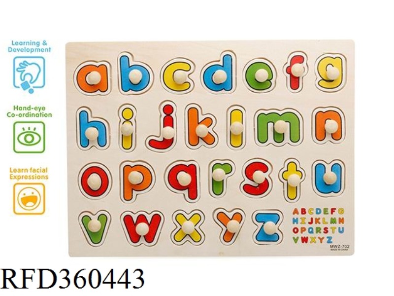 SMALL LETTERS ON THE GROUND HAND PUZZLE
