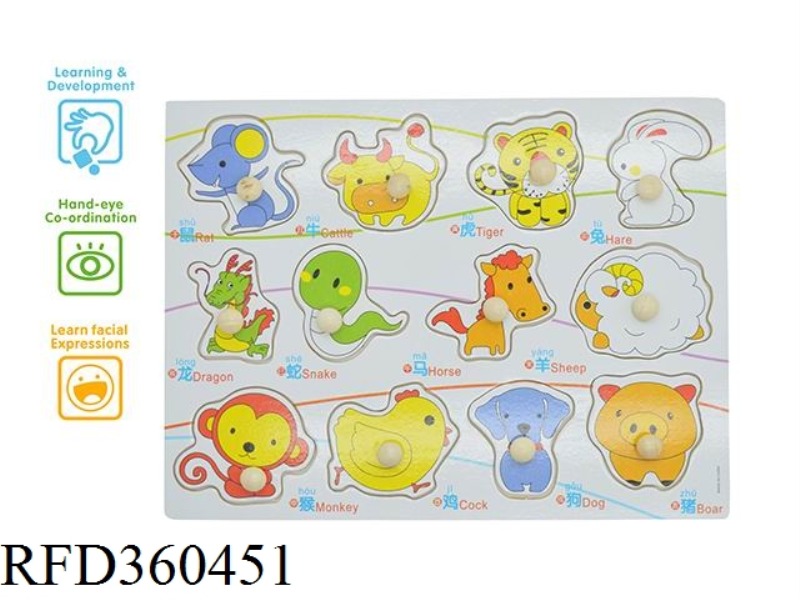 12 ZODIAC HAND PUZZLE