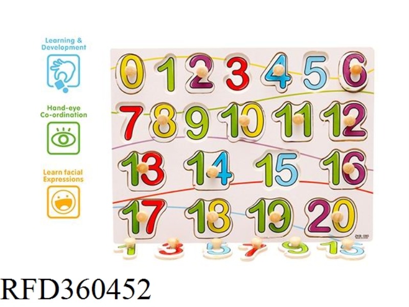 NUMBERS 0-20 HAND PUZZLE
