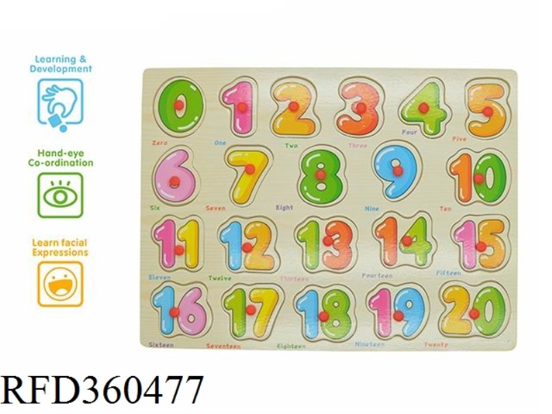 0-20 DIGITAL LEARNING PAIR TO PAIR BOARD (PLASTIC NAIL)